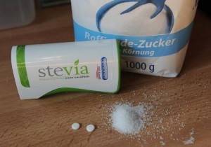 Stevia and sugar