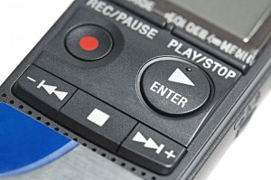 Buttons of digital dictaphone