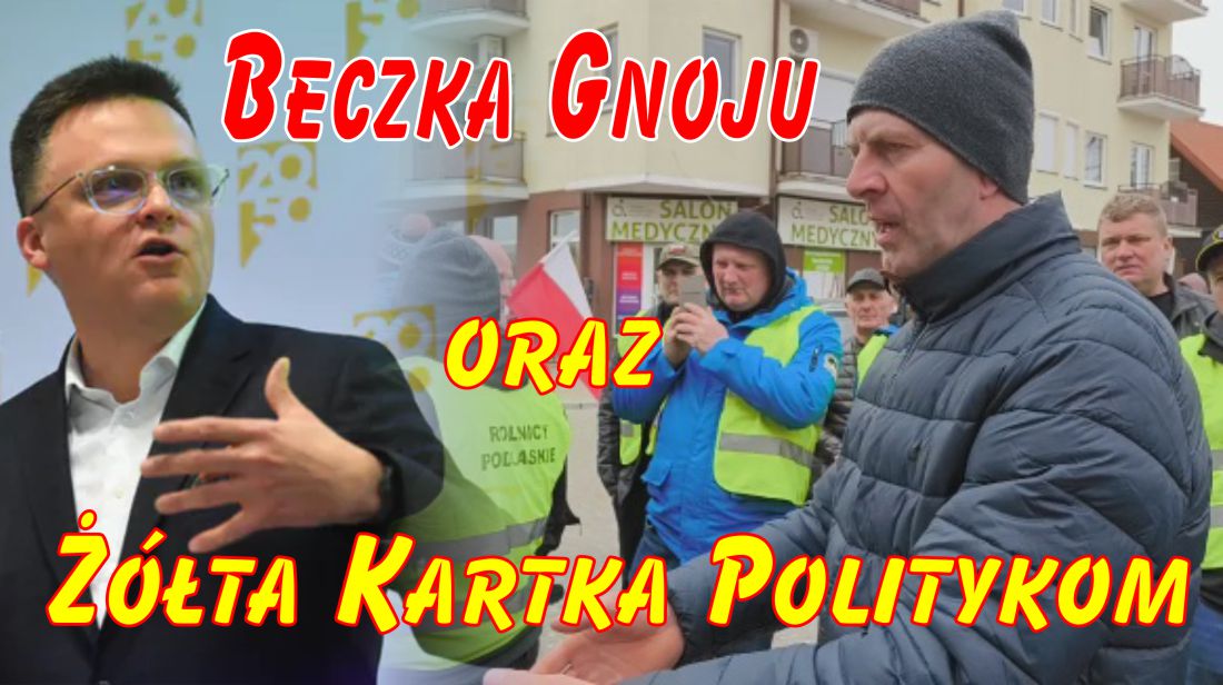 Rolnicy protestowali pod biurem Szymona Hołowni, niestety Marszałek nie zaszczycił ich swoją obecnością. Czy bał się beczki gnojówki na głowę?