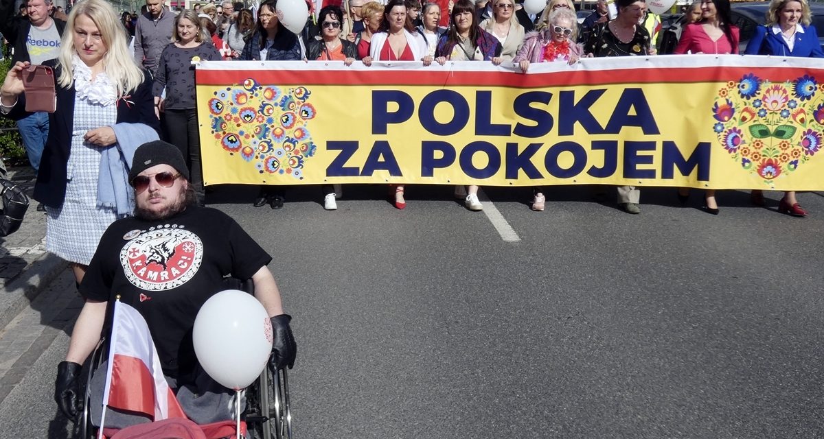 Marsz „Polska za Pokojem” Warszawa, 6.04.24r.
