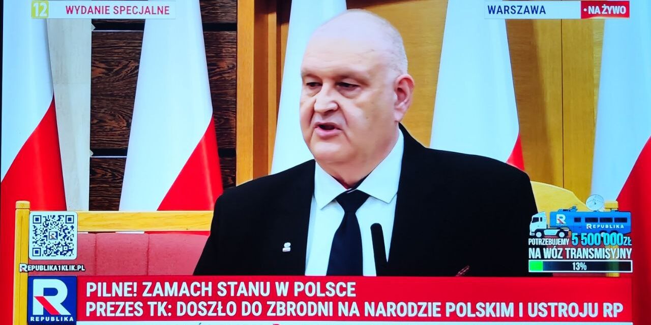 PILNE! PREZES TRYBUNAŁU KONSTYTUCYJNEGO ZGŁASZA DO PROKURATURY ZAMACH STANU! RUSZA PROCES W SPRAWIE TUSKA, BODNARA I CAŁEGO RZĄDU!
