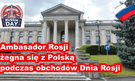 Ambasador Rosji żegna się z Polską podczas obchodów Dnia Rosji. Uroczystości w Ambasadzie – relacja wideo