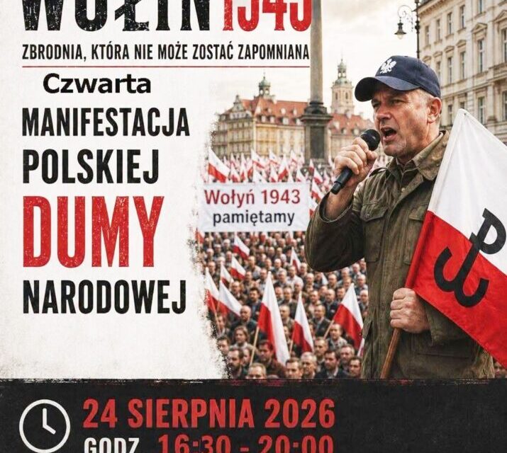 „Pamiętamy, nie zapomnimy, nigdy nie przebaczymy”. Czwarta Manifestacja Dumy Narodowej w Warszawie